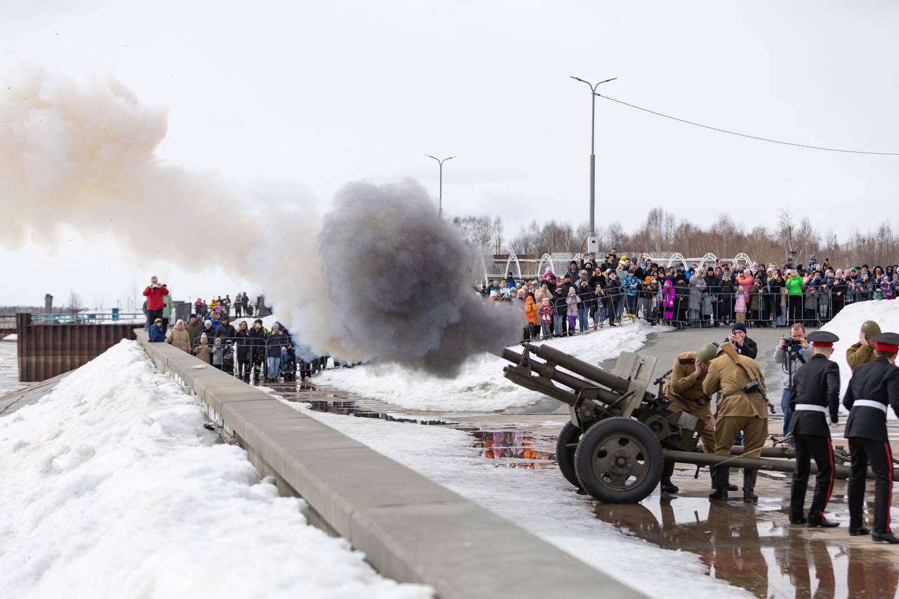 Полуденный залп из дивизионной пушки «ЗИС-3» будет звучать в Сургуте до 8  мая